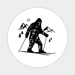 ski bigfoot Magnet